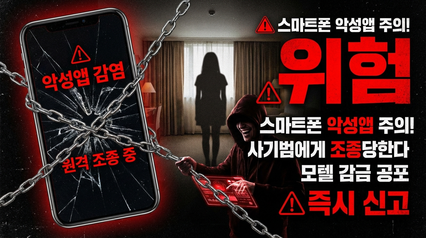 "검찰인데 지금 모텔에서 나오면 체포됩니다"... 악성앱에 조종당해 5일간 감금된 29세 직장인